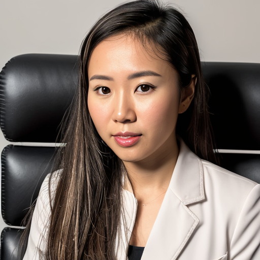 AI corporate headhshot of woman as CEO