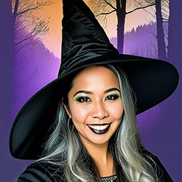 AI Halloween headshot